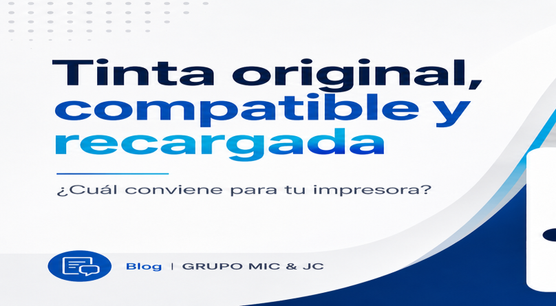 Diferencias entre tinta original, compatible y recargada